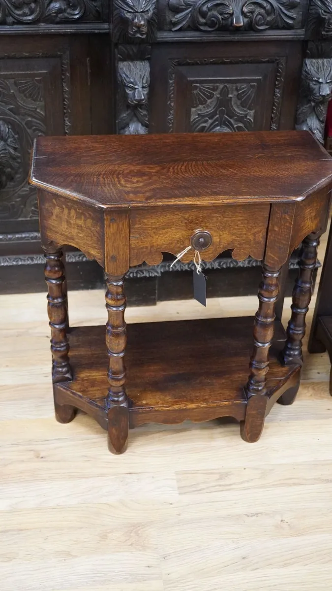 Pair of Arts & Crafts Oak Side Tables - Image 3