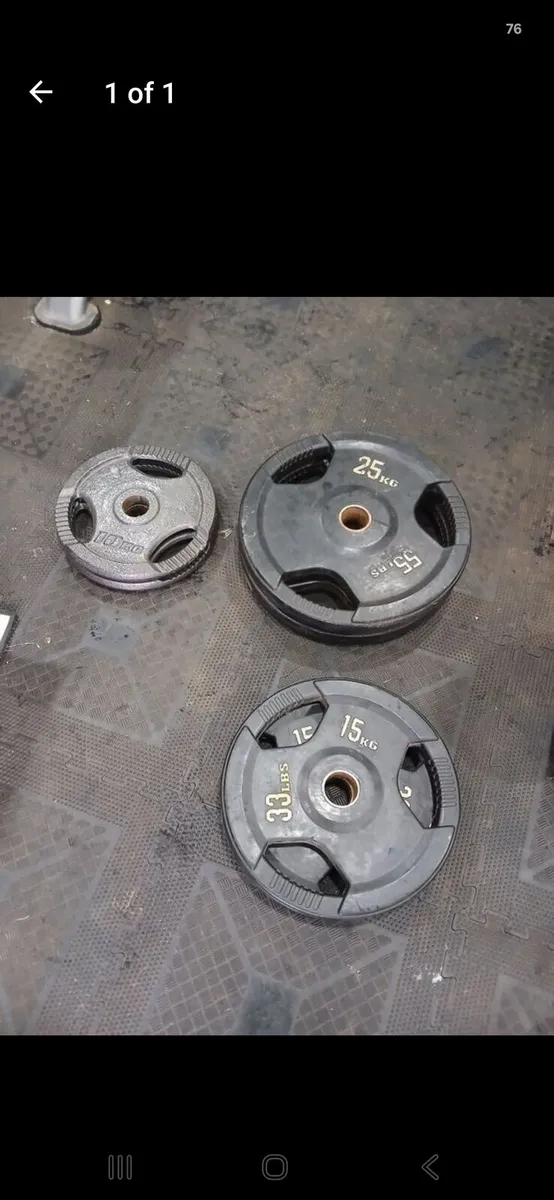 Weight plates rubber