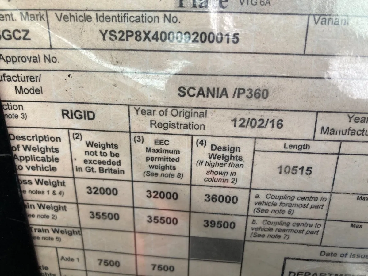 Scania P360 8x4 chassis cab - Image 4