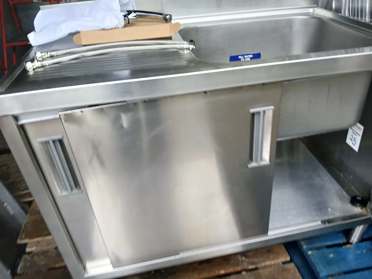 Staneless steel cabbinet sink unit complete - Image 2