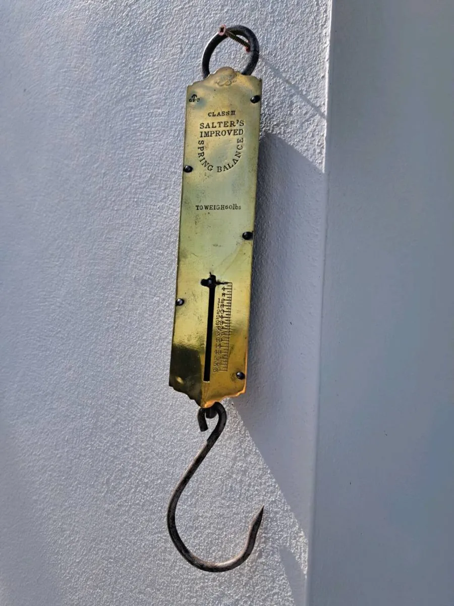 Old brass  weighing schales - Image 1