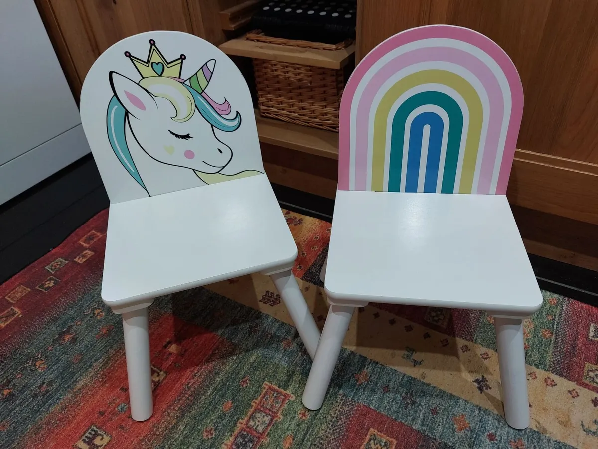 Toddler Unicorn Table and Chairs - Image 4