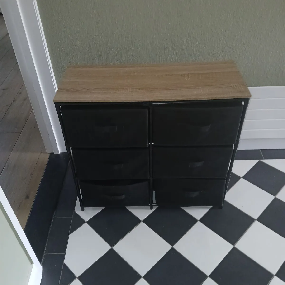6 door canvas drawer storage unit - Image 2