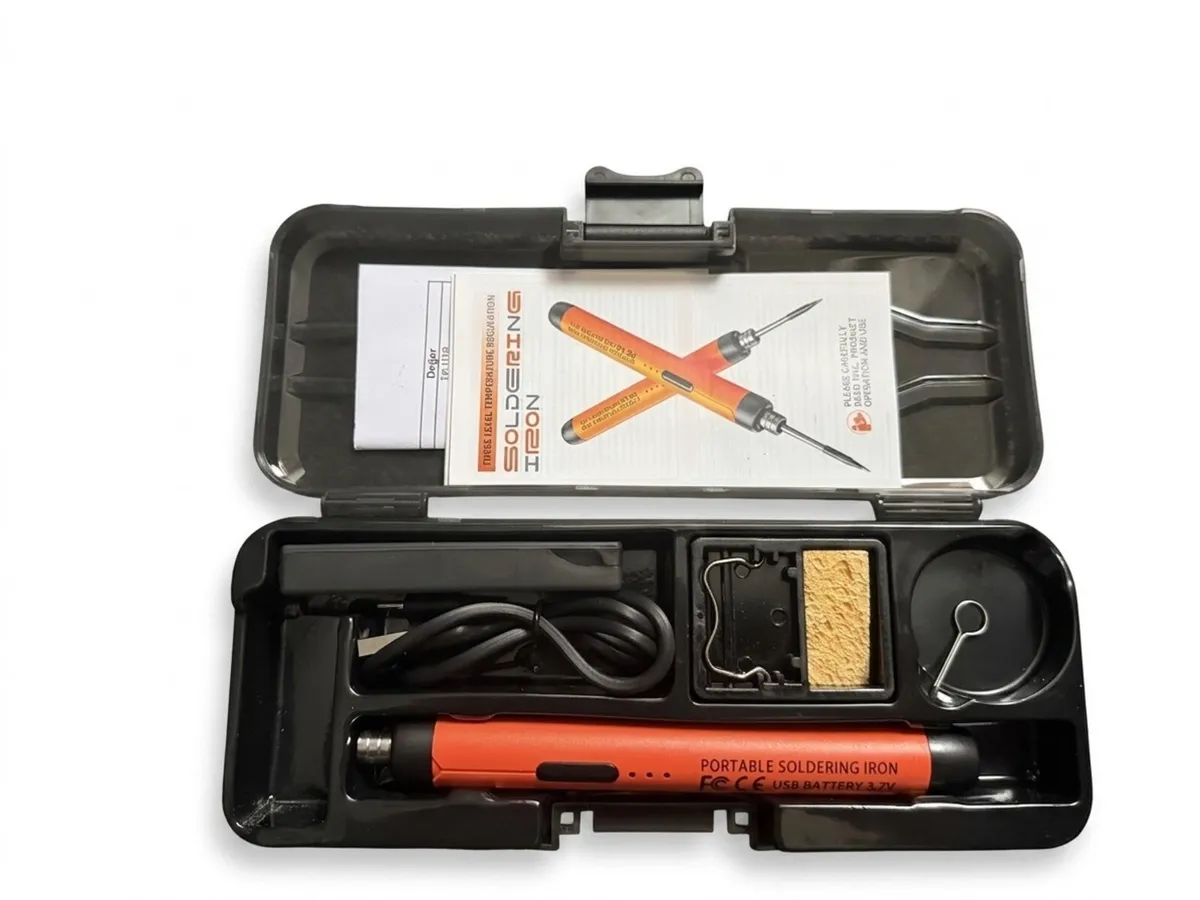 Portable Cordless Rechargeable Soldering Iron Kit - Image 1