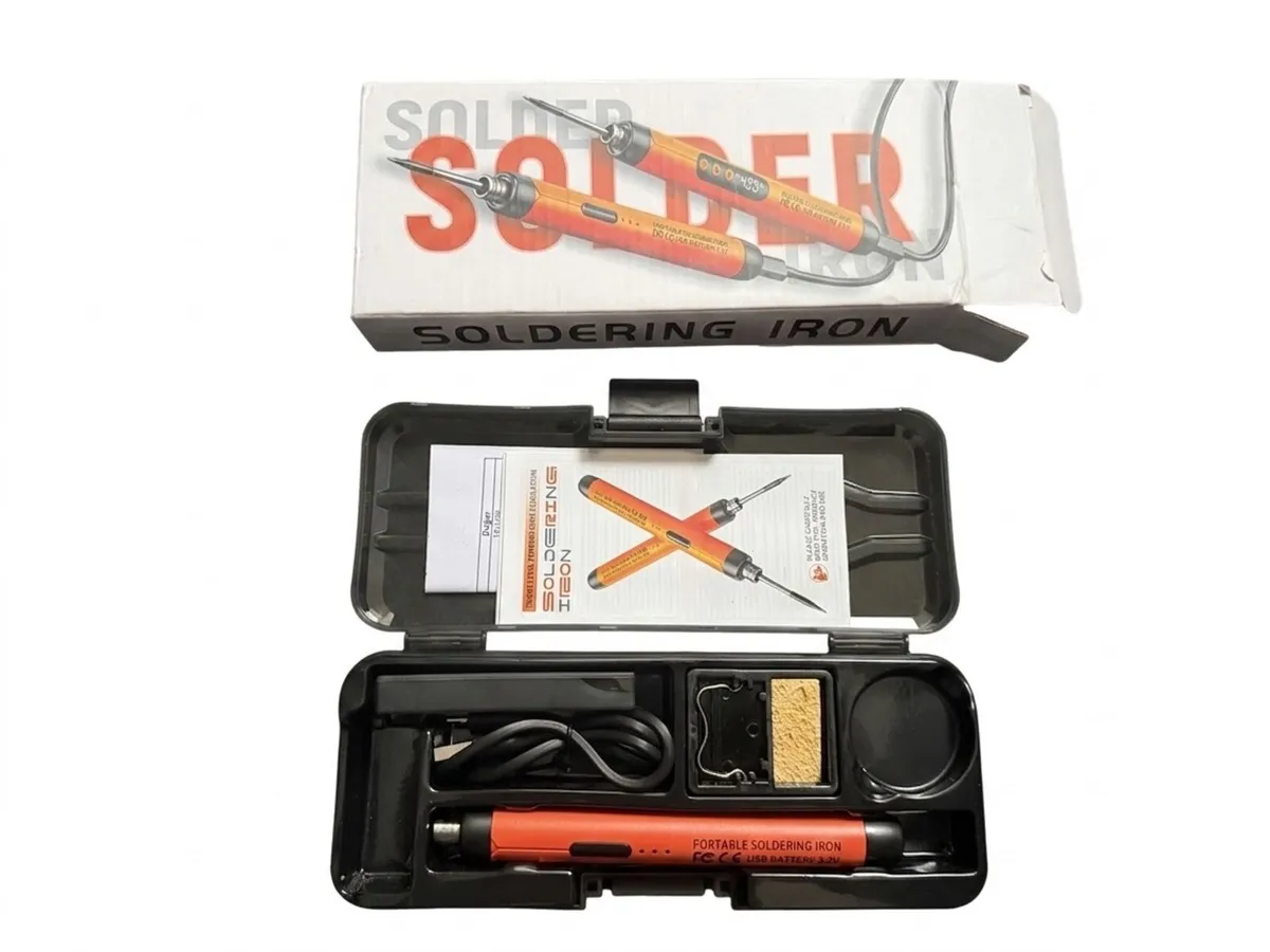 Portable Cordless Rechargeable Soldering Iron Kit - Image 2