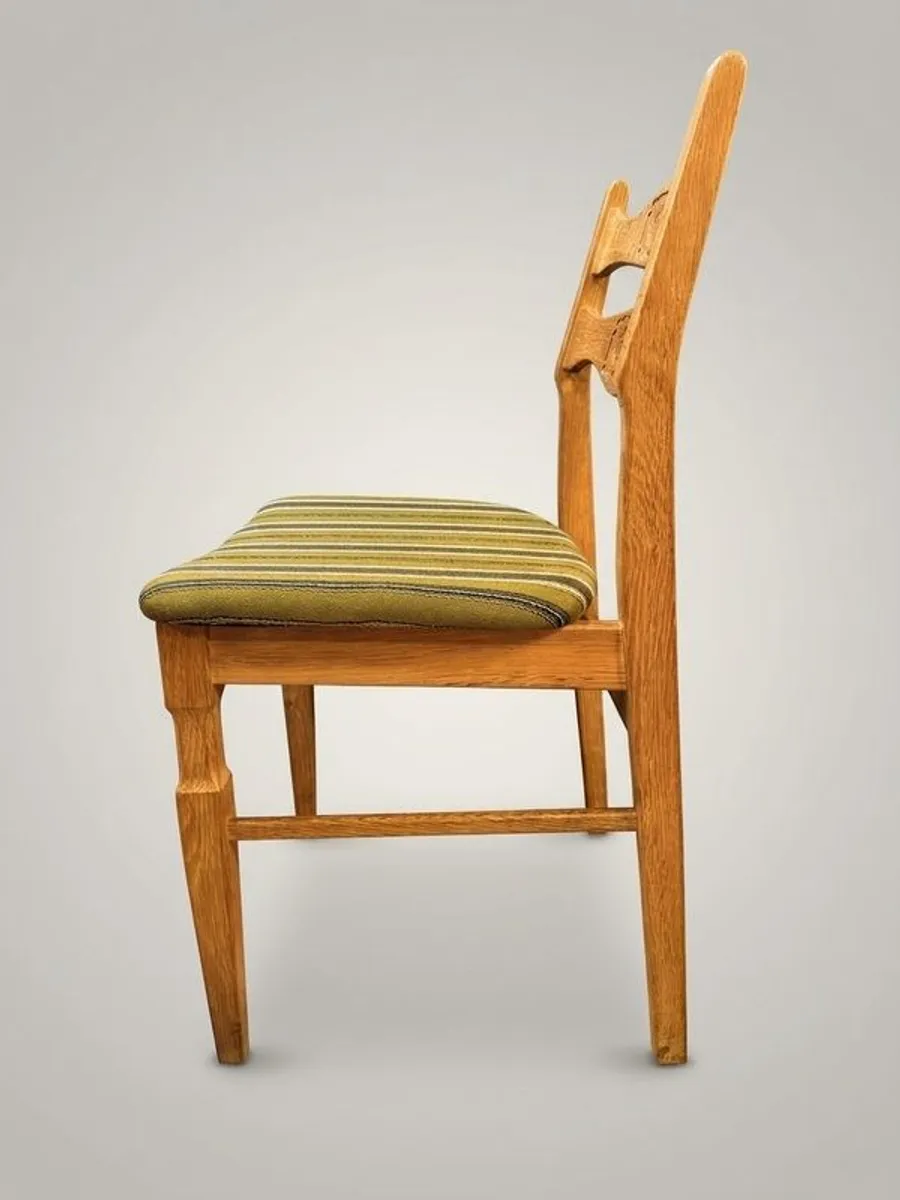 Rare Set of 6 Mid-Century Modern Oak Dining Chairs by Henning Kaernulf for EG-Mobel, 1970s - Image 4