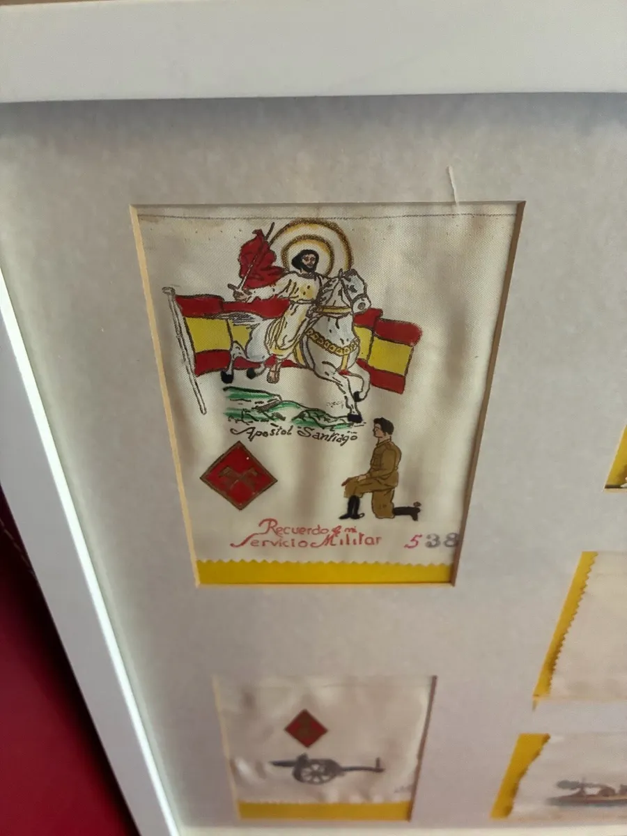 Original Handcrafted Spanish Military Art on Linen - Image 2