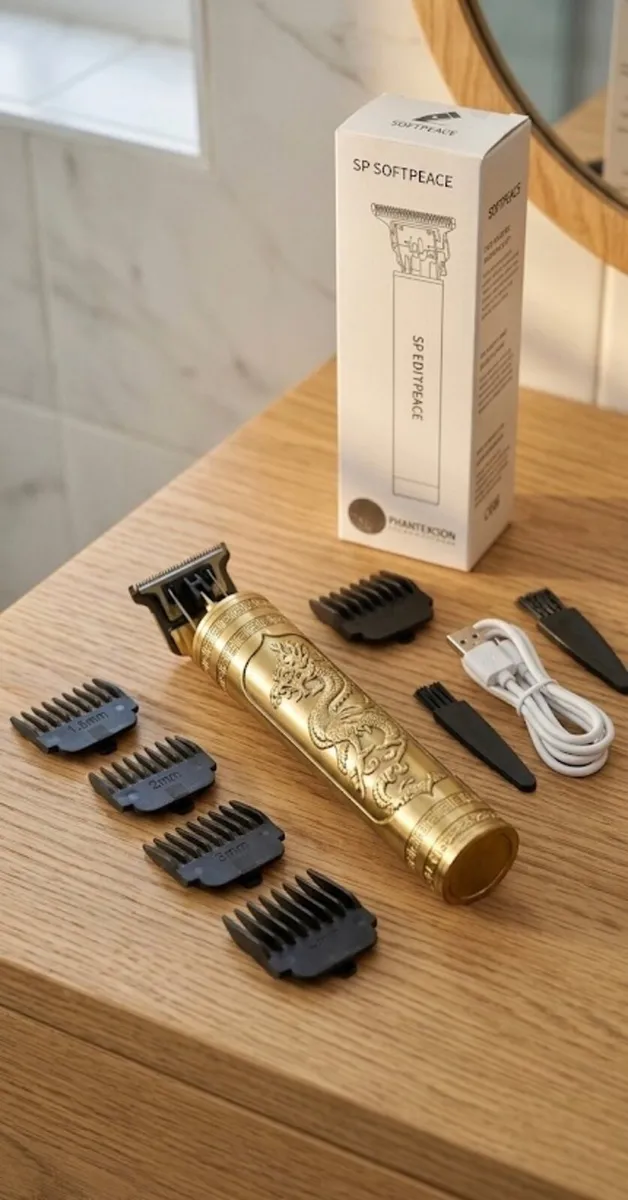 Pro Gold Dragon T-Blade Trimmer 8pc Grooming Kit - Image 1