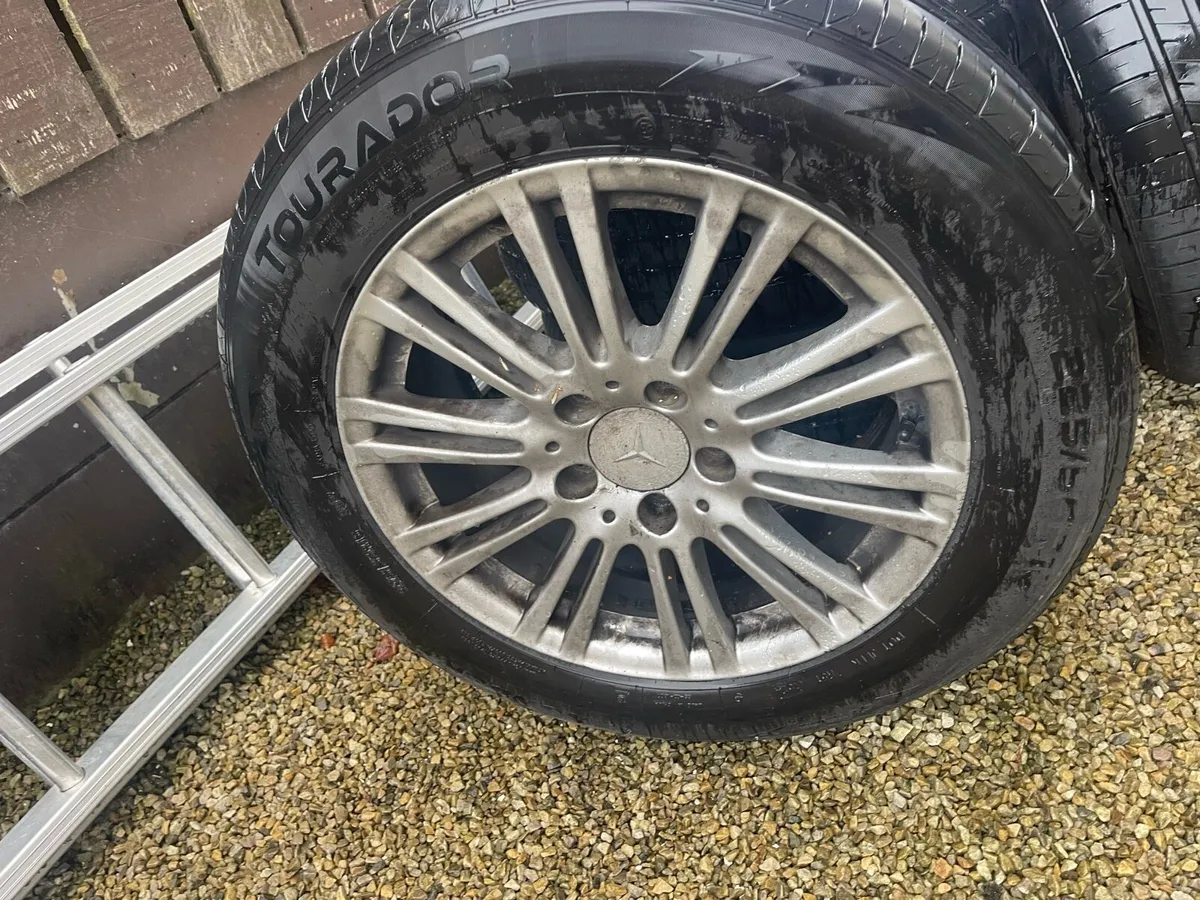 Mercedes 16” Alloy Wheels + 225/55 R16 Tyres - Image 3