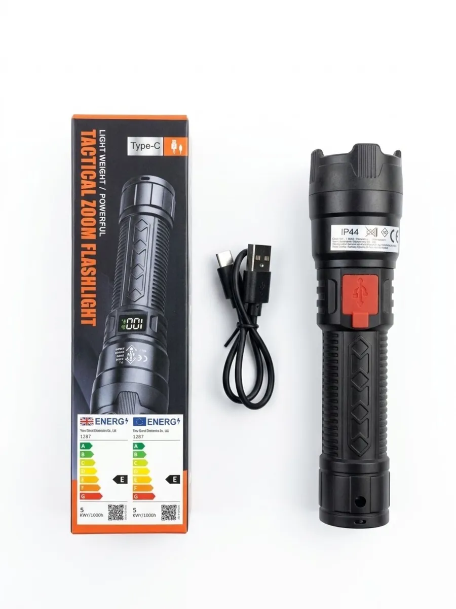 Rechargeable Tactical LED Flashlight - Image 1