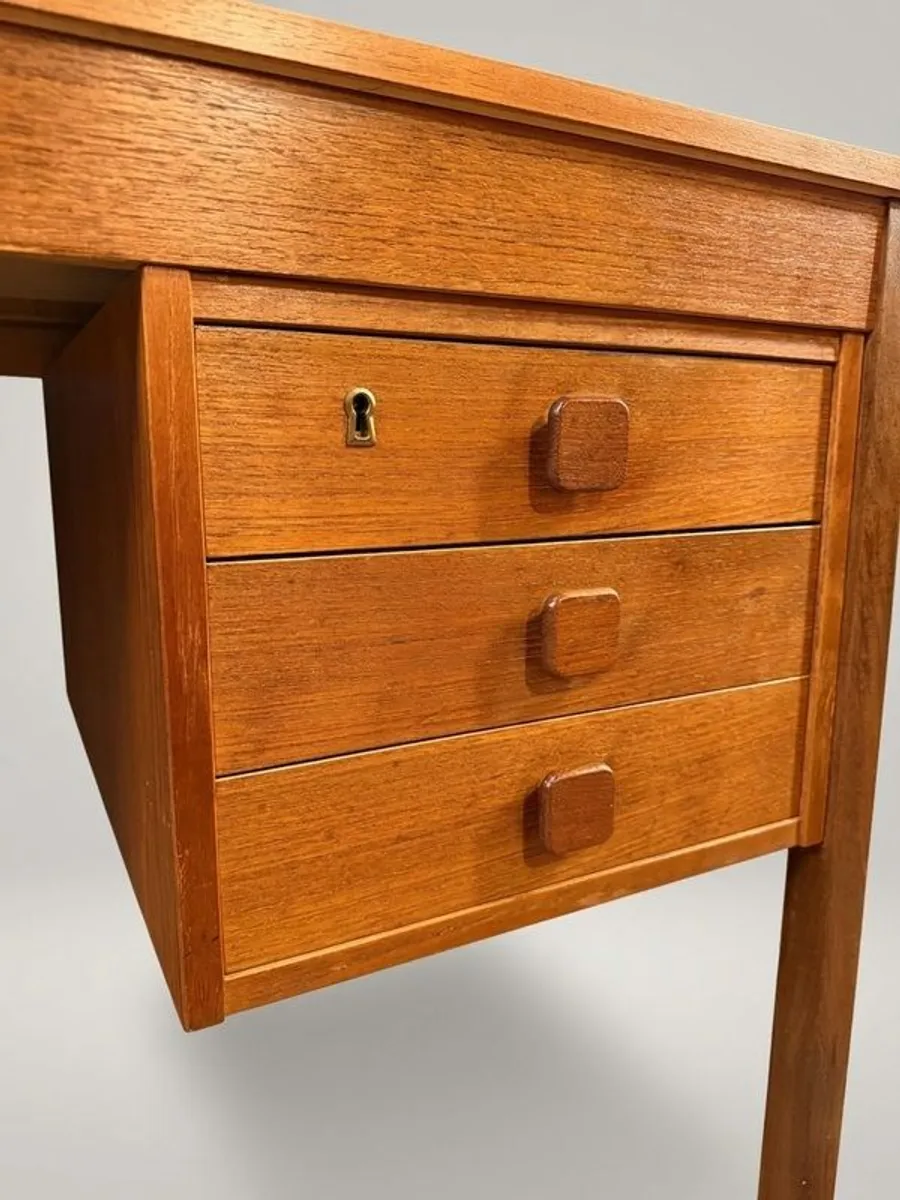 Mid-Century Danish Modern Teak Desk by Domino Mobler - Image 2