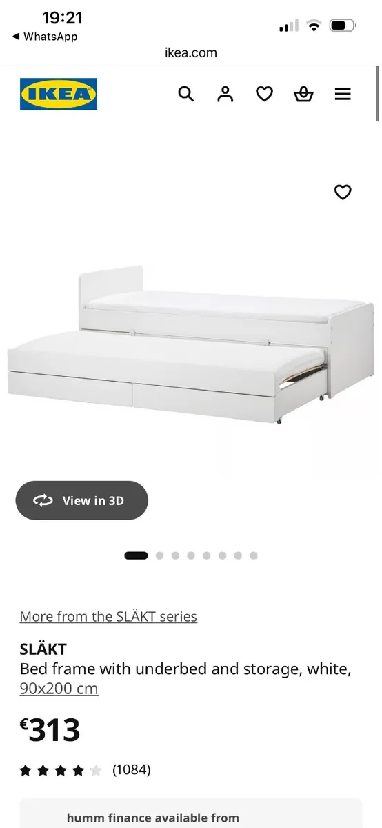 Single bed with another pull out bed&drawers - Image 1