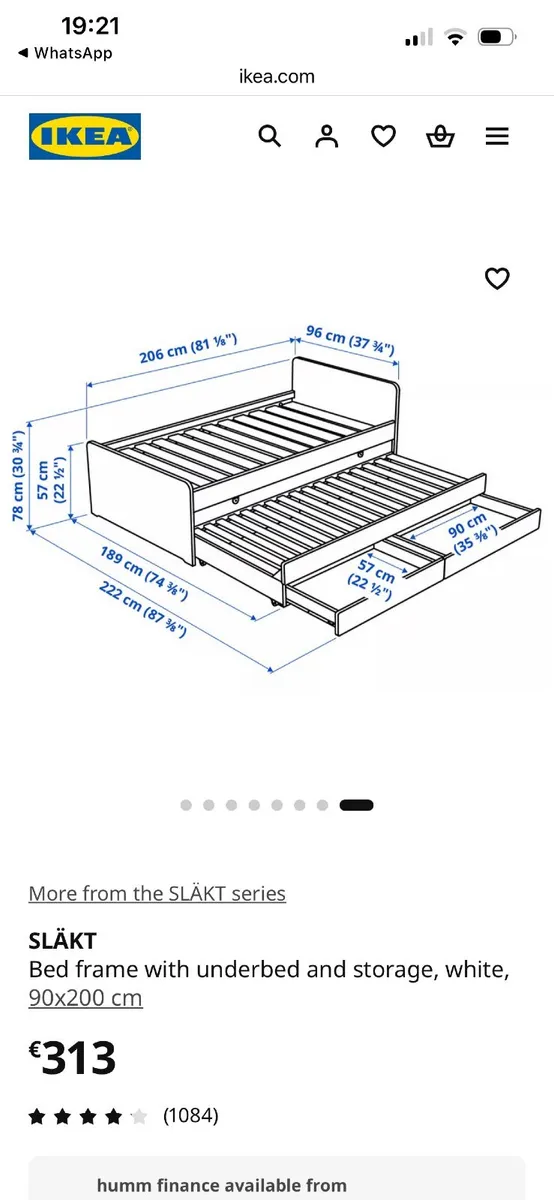 Single bed with another pull out bed&drawers - Image 3