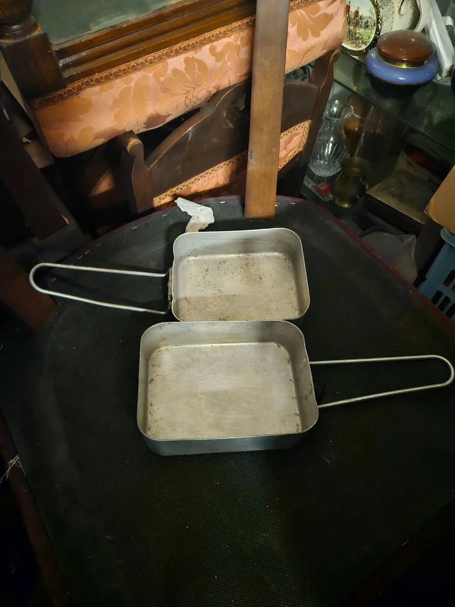 Vintage Army Military Mess Tins - Image 2
