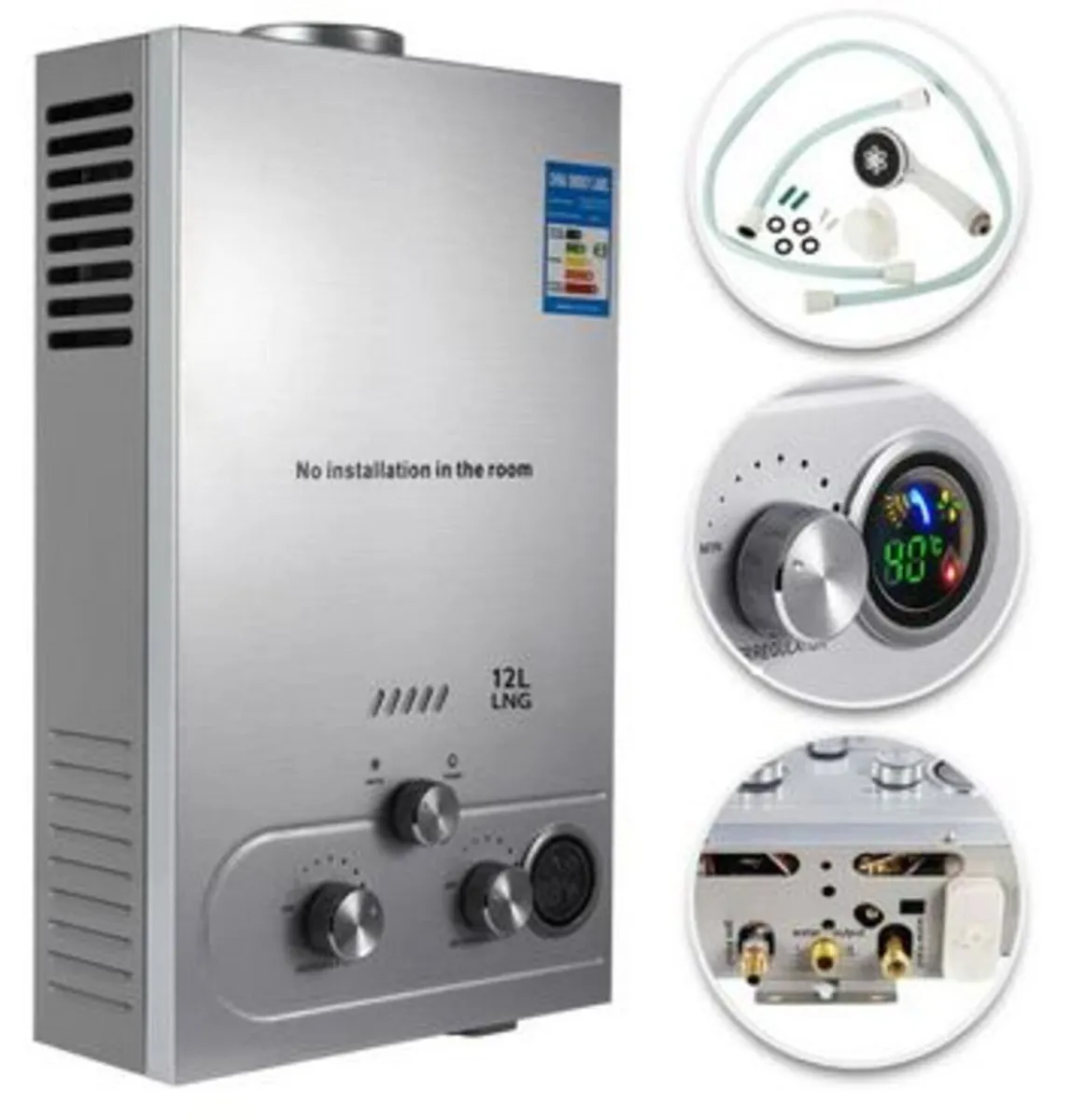 12L LPG Tankless Instant Hot Water Heater - Image 1