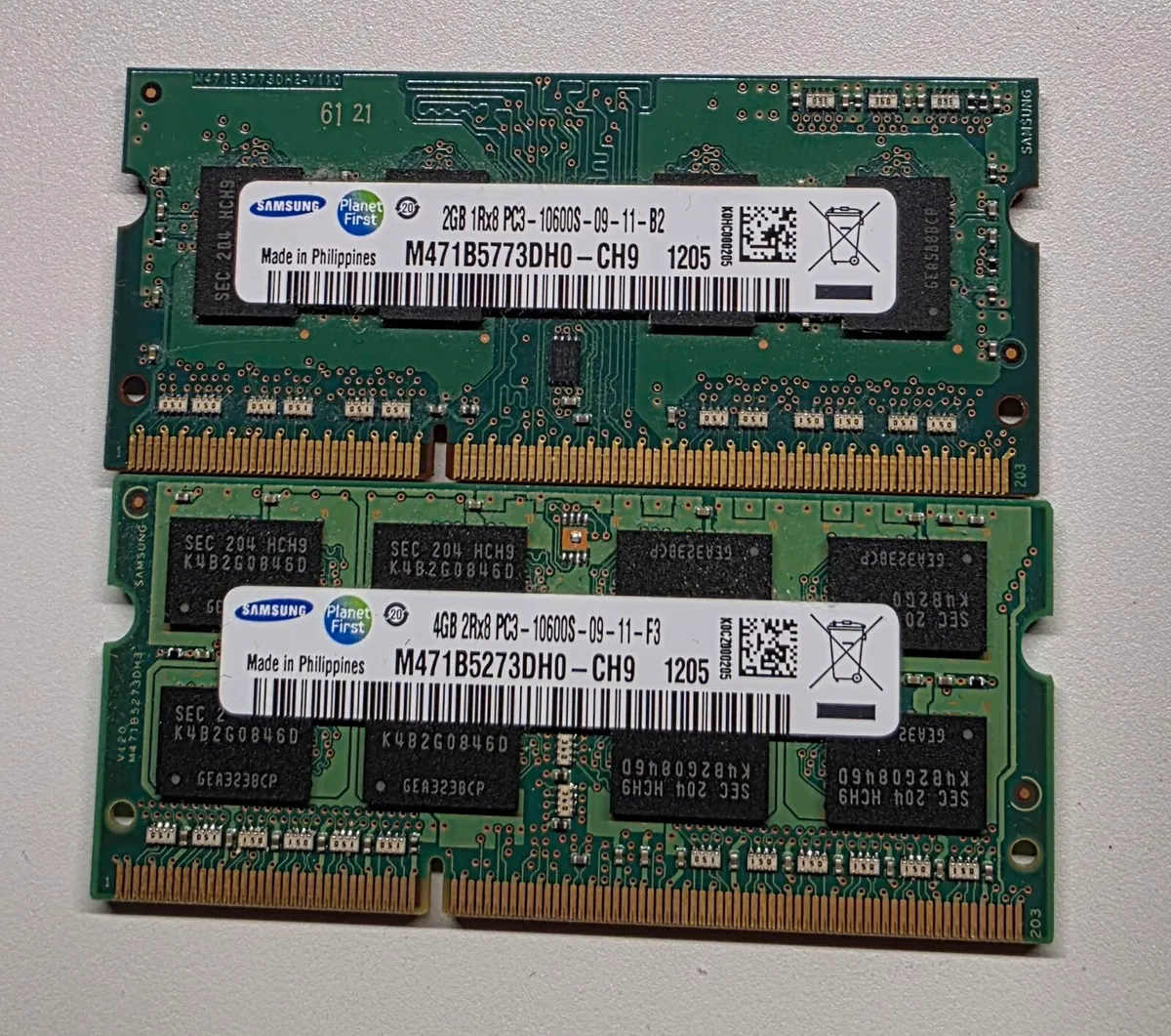 6GB (4+2) DDR3 RAM Sodimm, Samsung - Image 1
