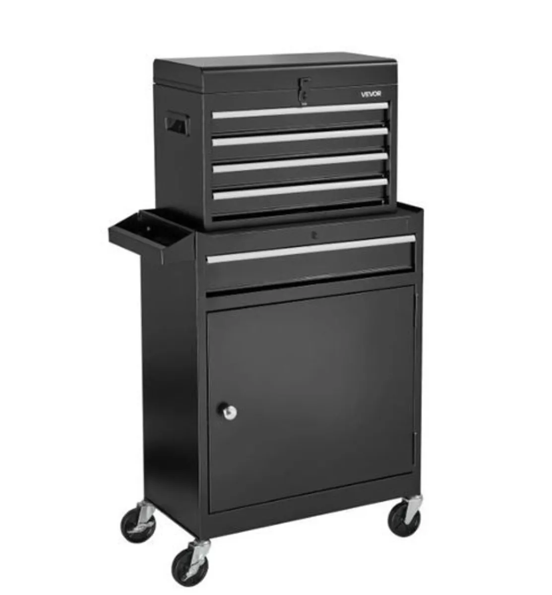 Heavy Duty Tool Trolley with 5 Drawers & Cabinet - Image 2