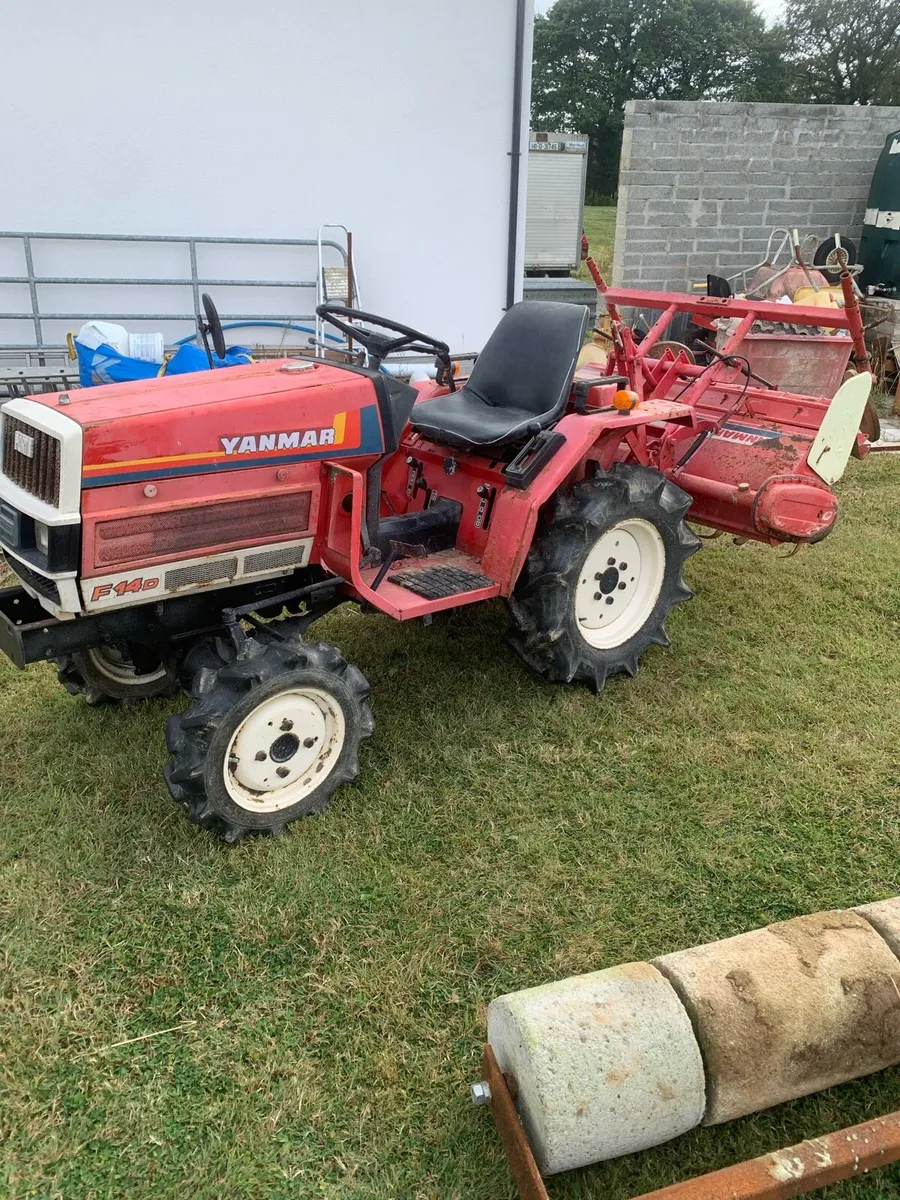 Yanmar f14d mini tractor & rotavator - Image 4