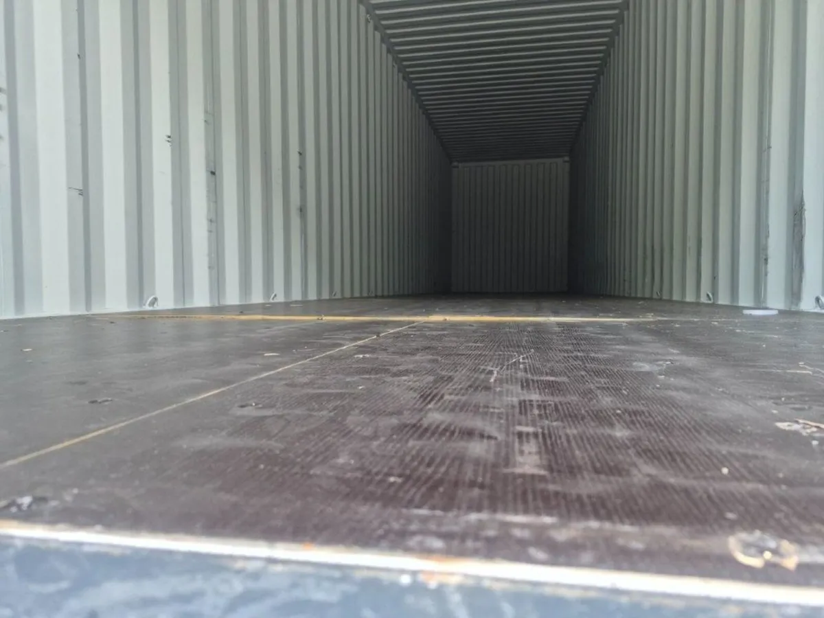 40ft High Cube One Trip Container – RAL 7016 Grey - Image 4