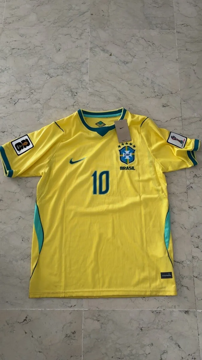 Brazil Neymar Jr. #10 Authentic Jersey - Image 1