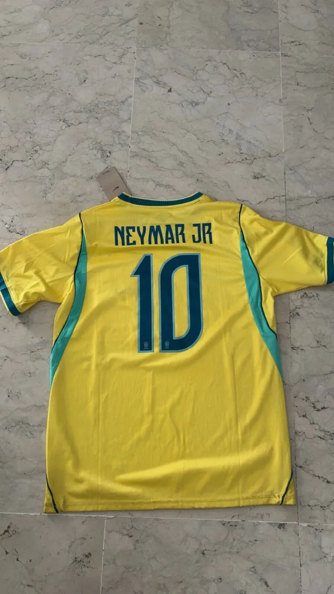 Brazil Neymar Jr. #10 Authentic Jersey - Image 3