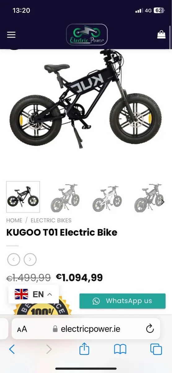 Kugoo electric bike - Image 4