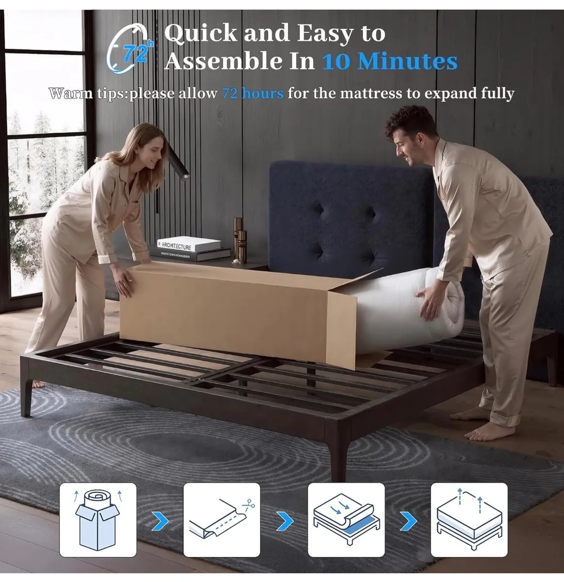 King Size Mattress, 25cm 7-Zone Hybrid Orthopedic - Image 4