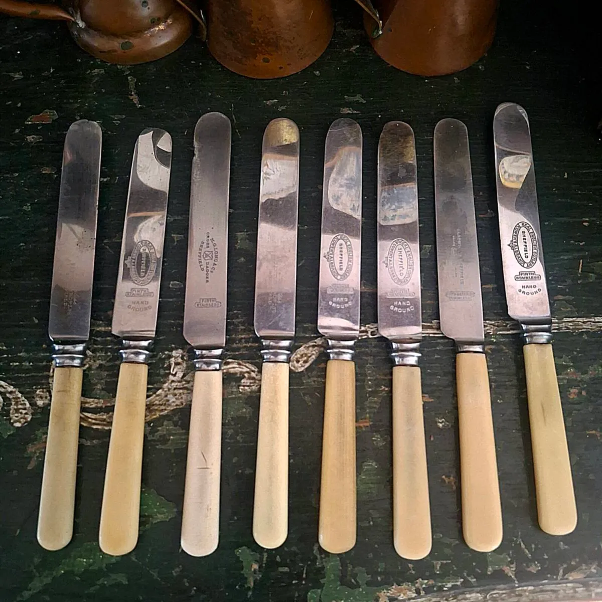 Faux Bone Handle Butter Knives - Image 1