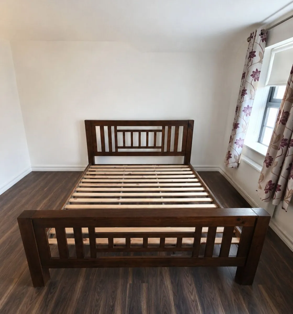 6 foot Superking Walnut Bed Frame