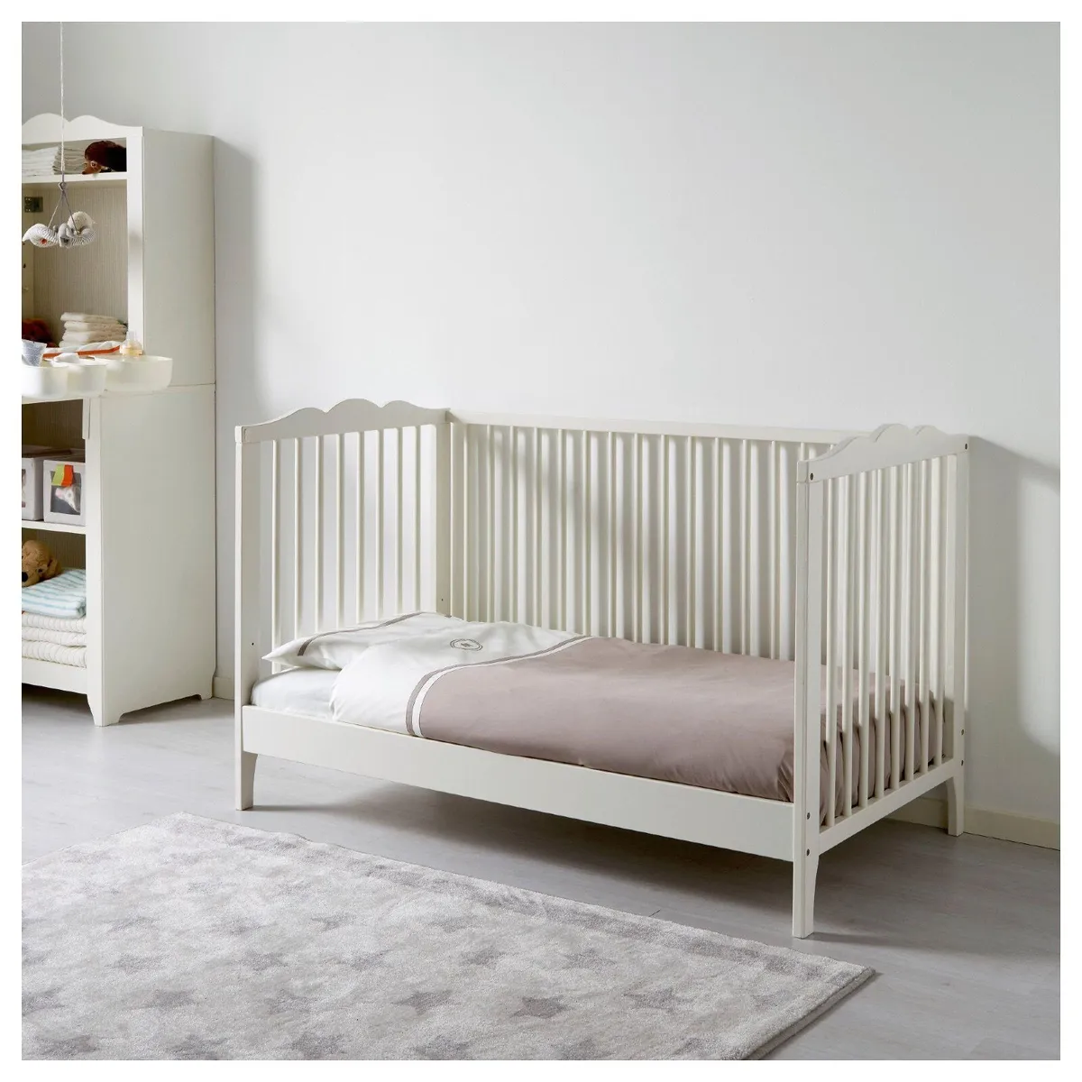 IKEA HENSVIK Baby Cot White 60x120 –Good Condition - Image 2