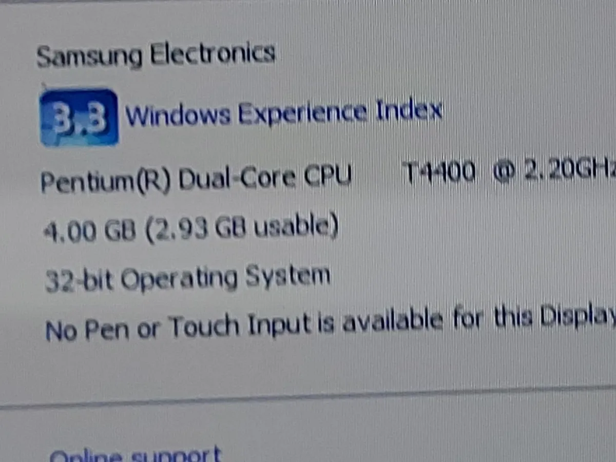 Samsung R530 Laptop, 4GB Ram 300GB HDD Wins 7 - Image 2