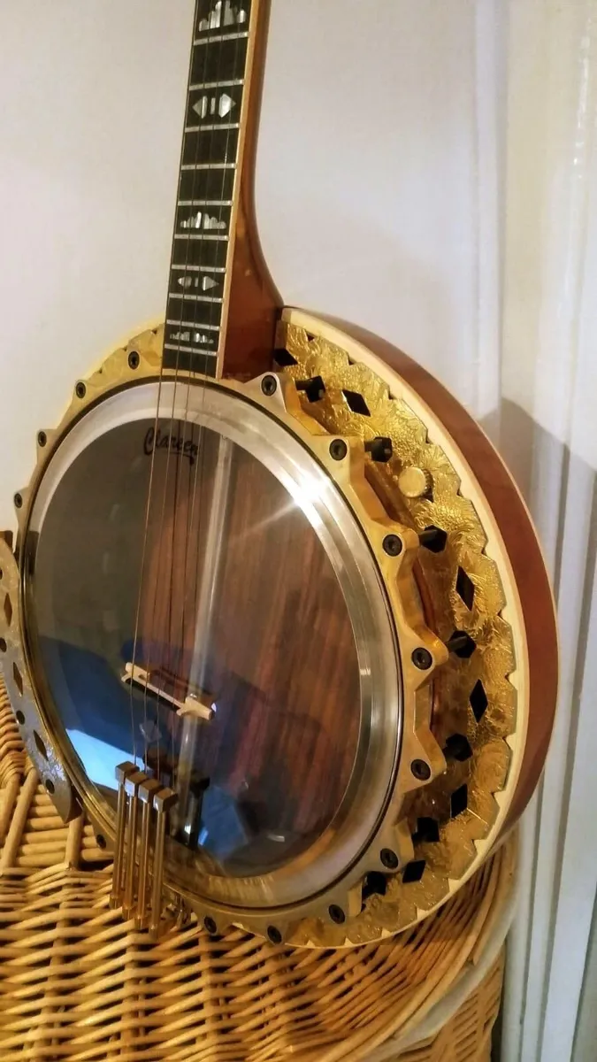 Rare Framus 1972 Deluxe Gold Tenor Banjo - Image 2