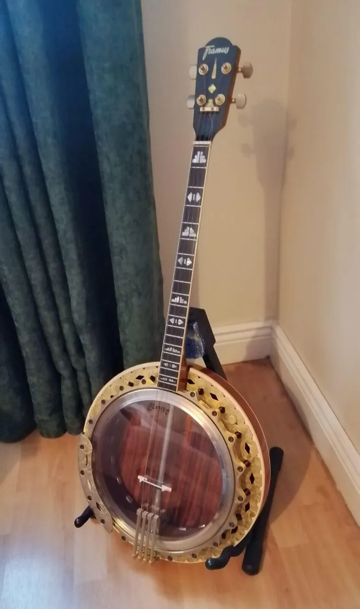 Rare Framus 1972 Deluxe Gold Tenor Banjo - Image 1