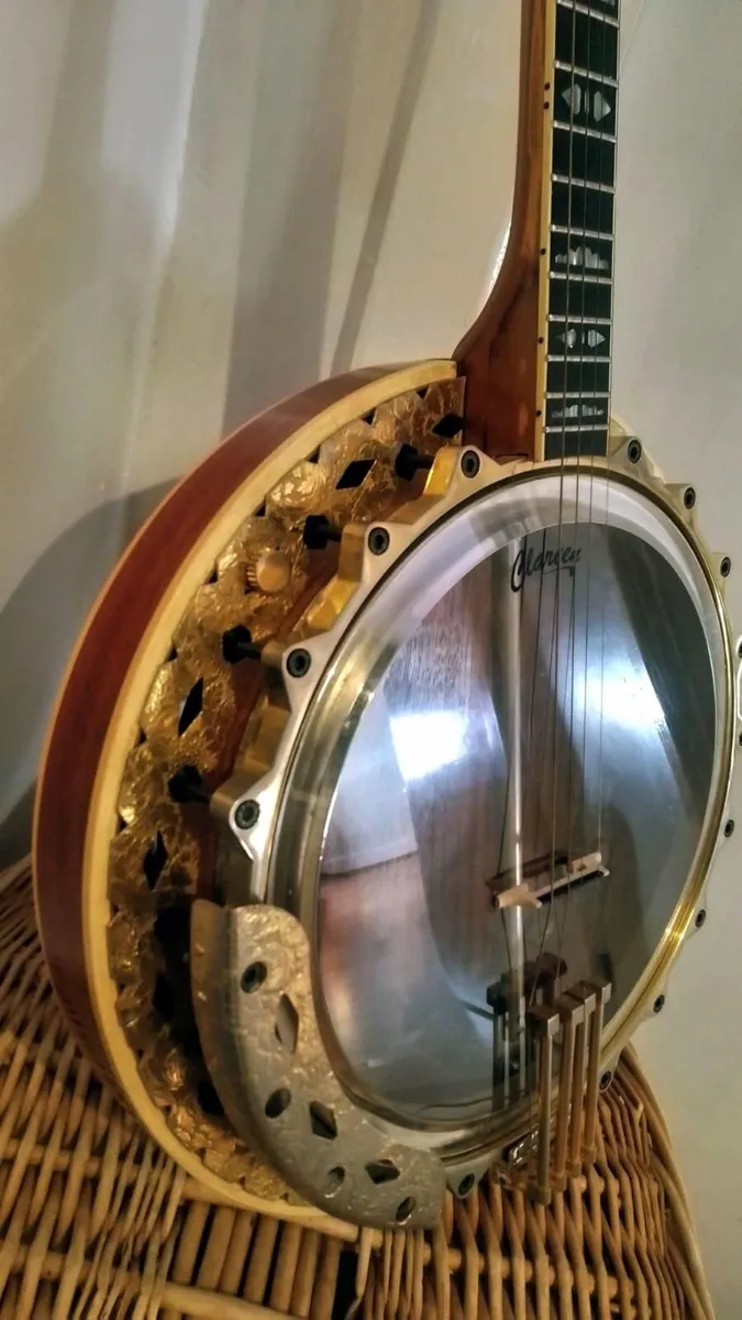 Rare Framus 1972 Deluxe Gold Tenor Banjo - Image 3