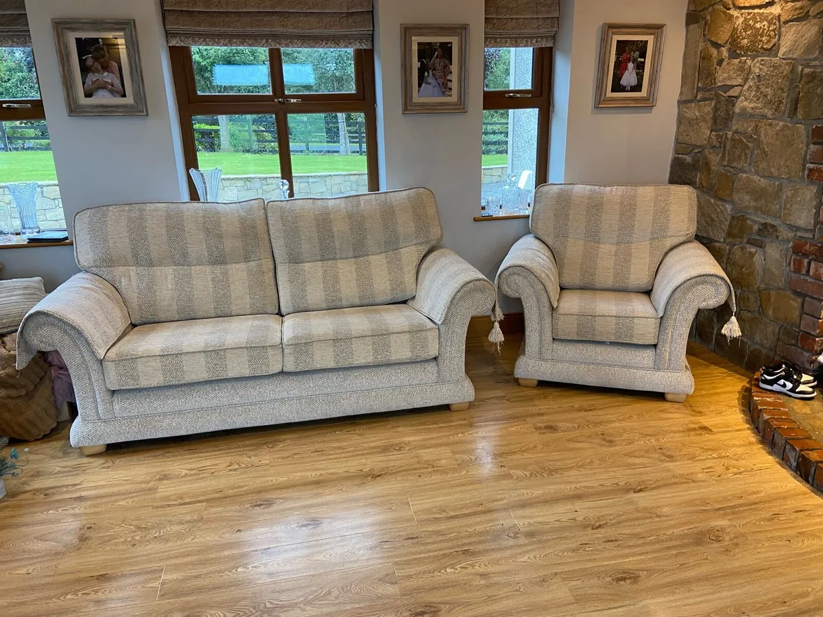 3 seater 2 seater and armchair - Image 1
