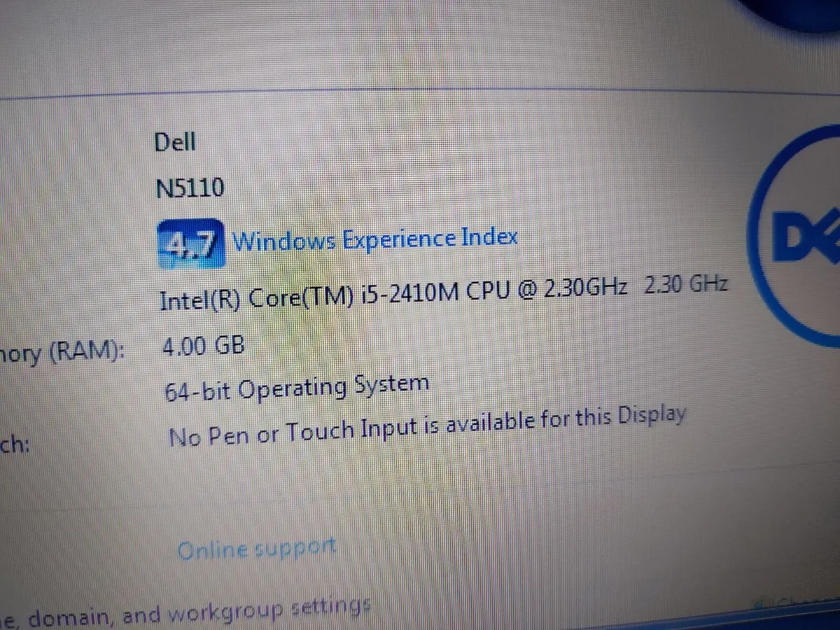 Dell Inspiron Laptop N5110, Intel Core i5-2310M - Image 4