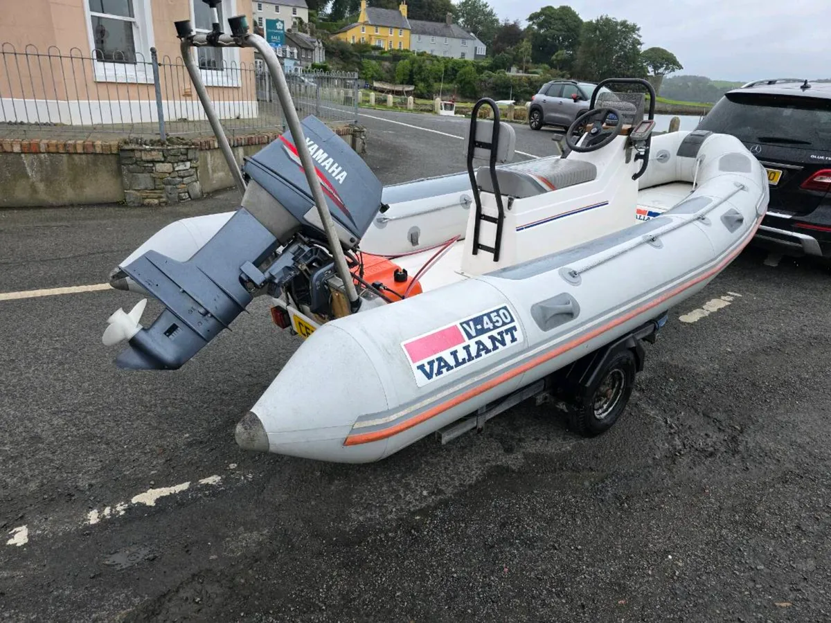 Valiant 450 4.5m RIB boat with trailer - Image 3
