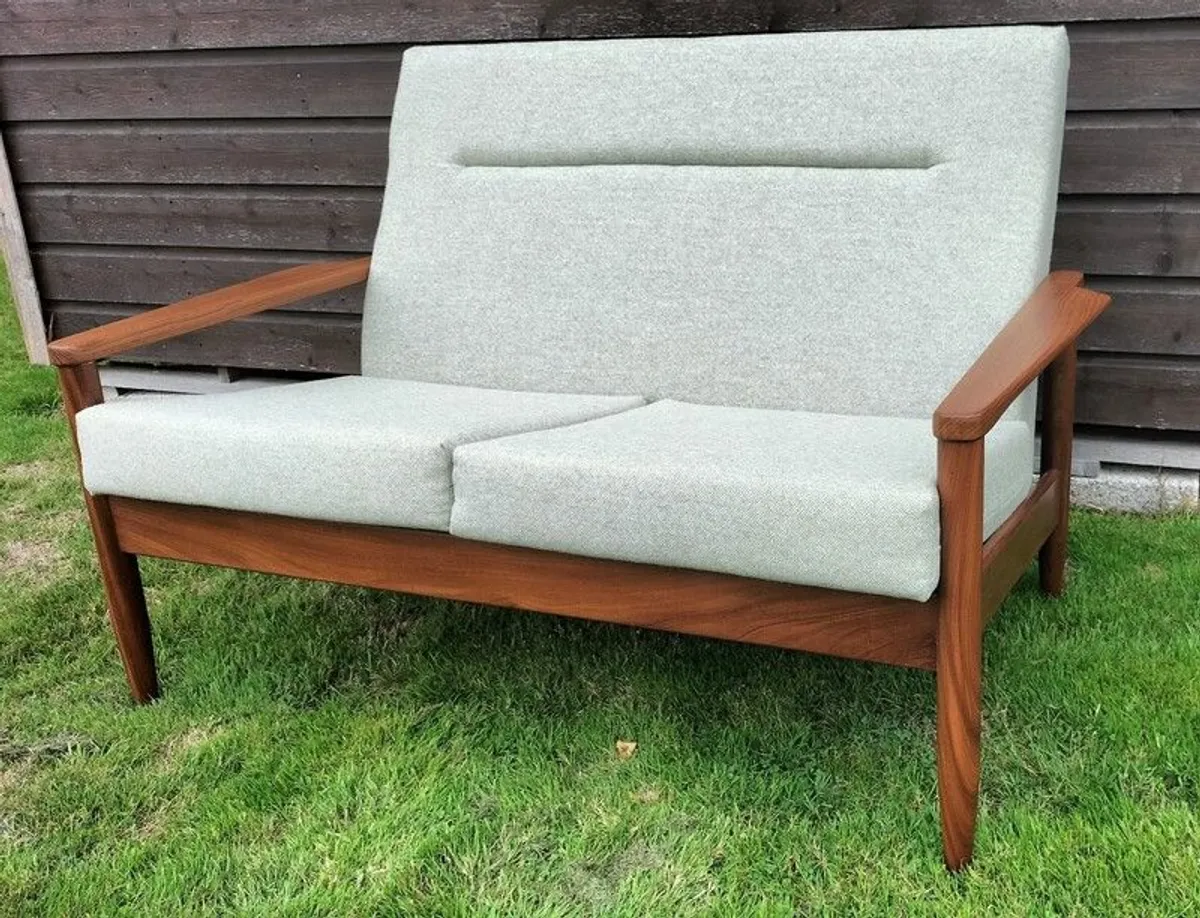 Mid Century Vintage Crannac Two Seater Settee - Image 1