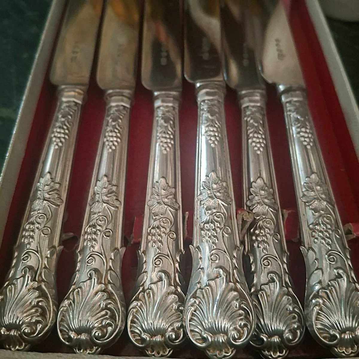 1950s Hiram Wild "Springtime" Silver Plated Knives - Image 2