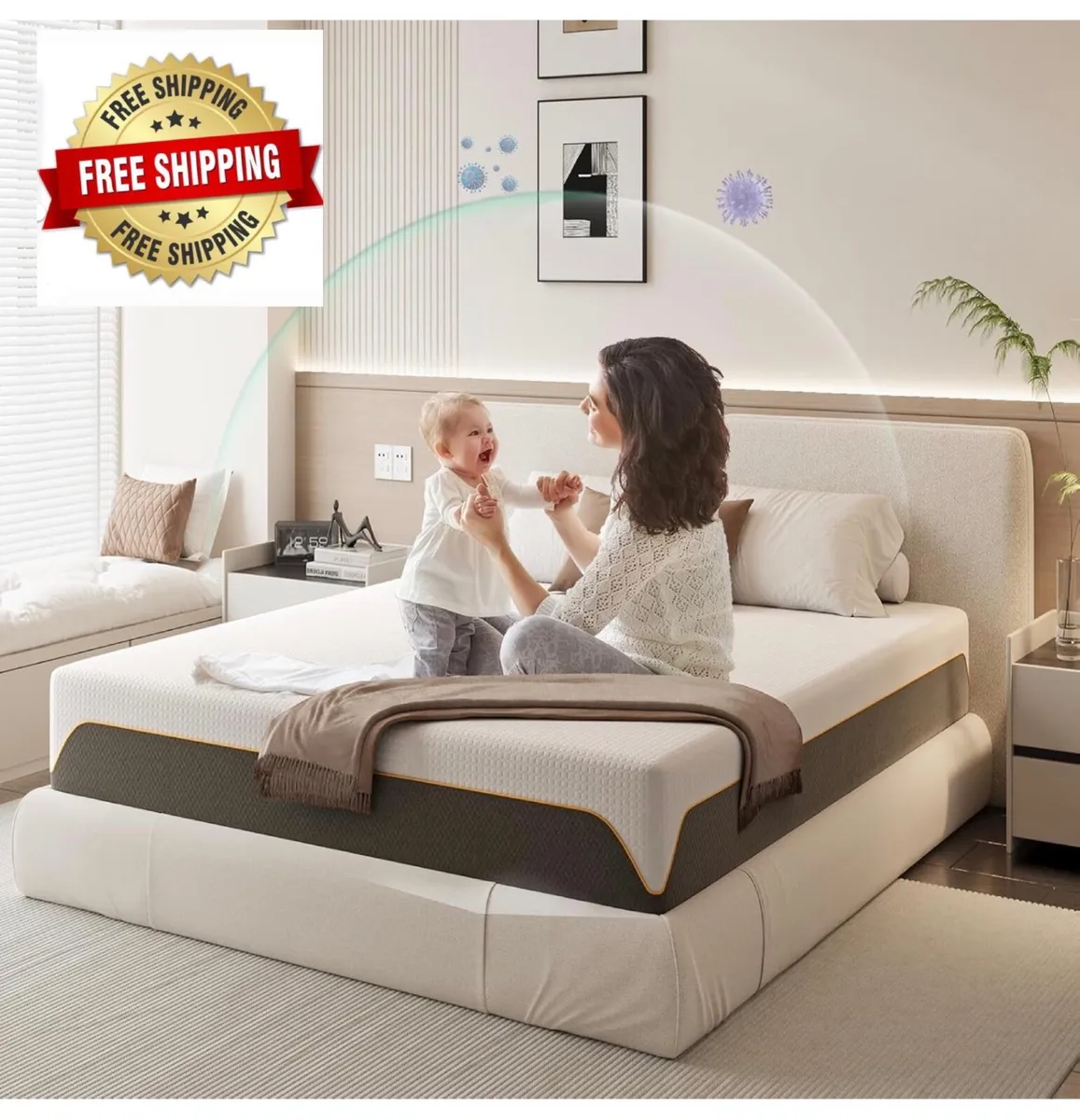 Memory Foam Mattress, 5FT King Mattress, Medium, 1 - Image 1