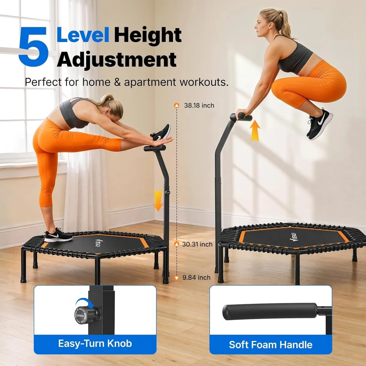 Mini Trampoline Fitness Adults 48 - Image 2