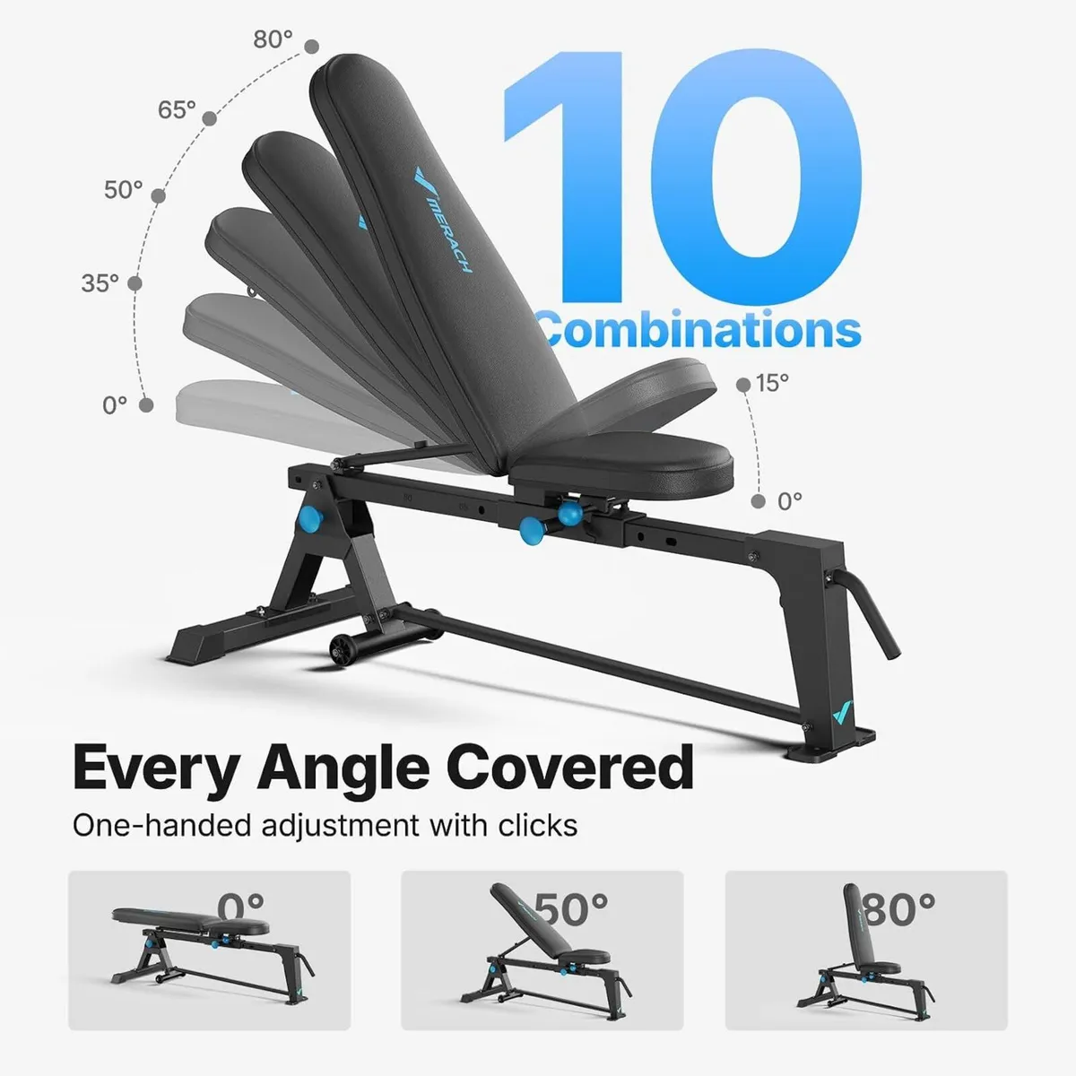 Adjustable Weight Bench Foldable 600KG Capacity - Image 3
