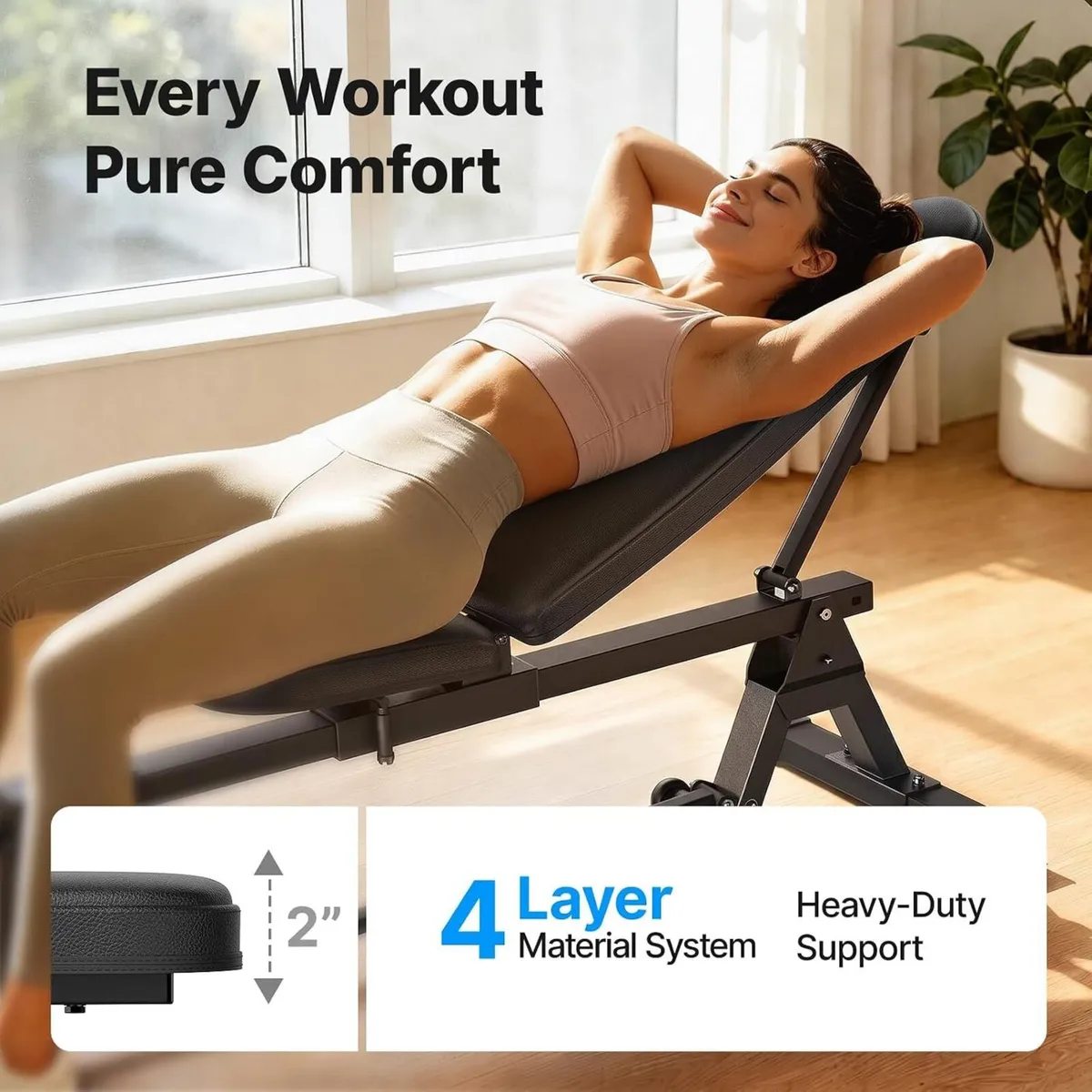 Adjustable Weight Bench Foldable 600KG Capacity - Image 4