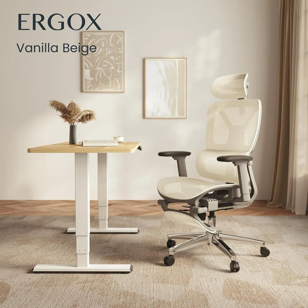 Ergonomic Office Chair with Footrest 5d Lumbar - Image 3