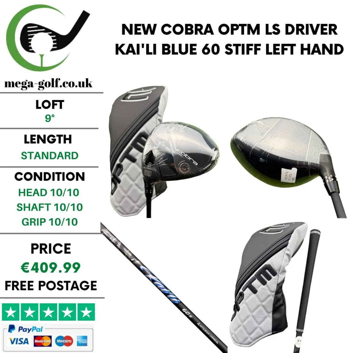 New Cobra OPTM LS Driver / 9° / Stiff - Image 1
