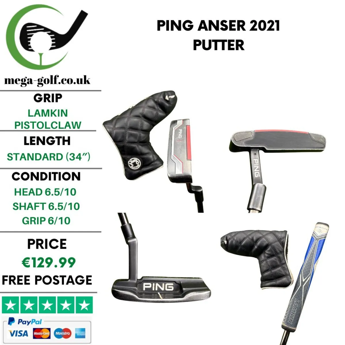 Ping Anser 2021 Putter / 34" - Image 1