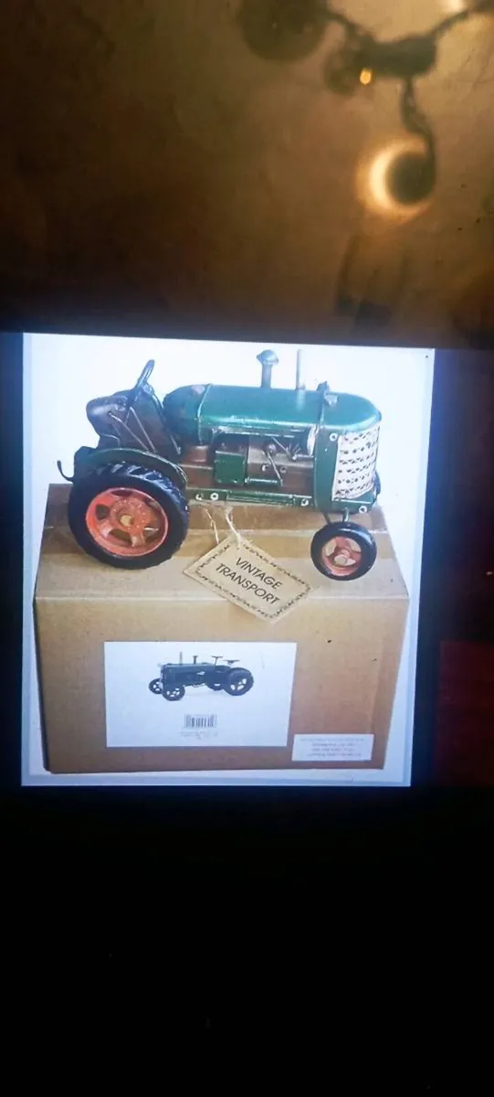 GREEN & BLUE VINTAGE STYLES MODLES METAL TRACTORS - Image 3