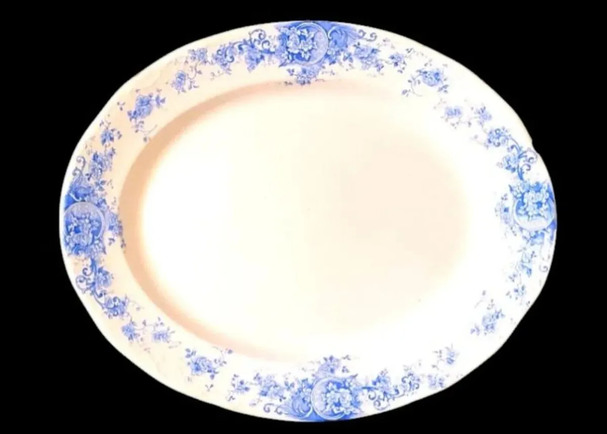 Antique French Ironstone Serving Platter - Image 1
