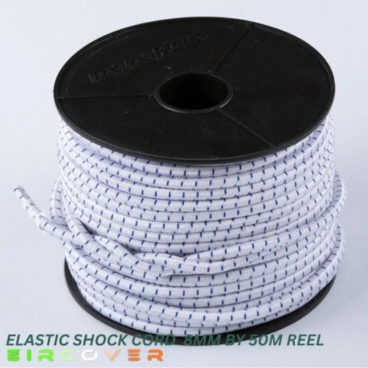 Elastic bungee rope 10mm / 50m - Reel  Black - Image 2