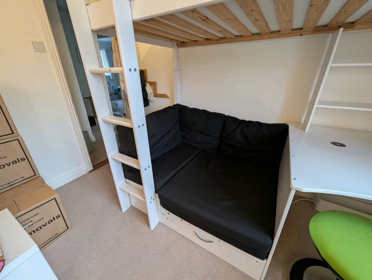 FLEXA High Bed with Sofa, Desk & Shelving - Image 2